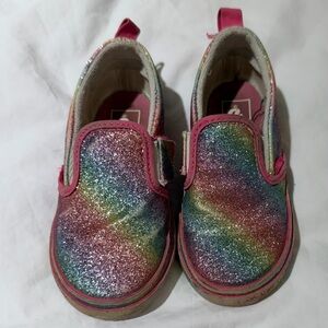 Vans Glittery Multicolor Kids Slip-On Sneakers